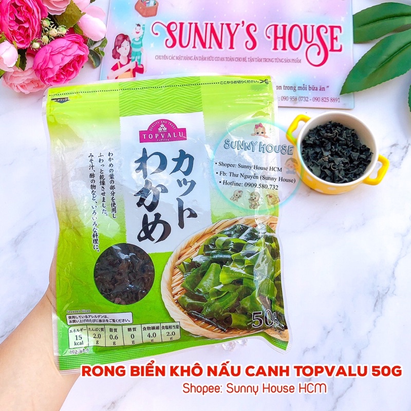 Rong biển khô nấu canh Topvalu 50g