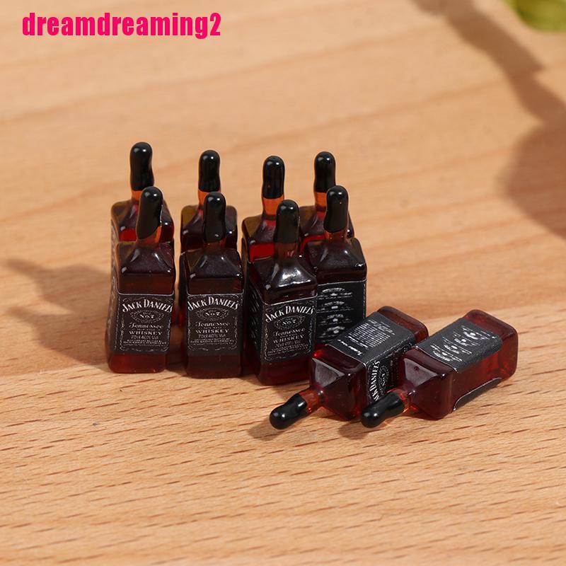 Bộ 10 Chai Rượu Mini Trang Trí Nhà Búp Bê Xinh Xắn