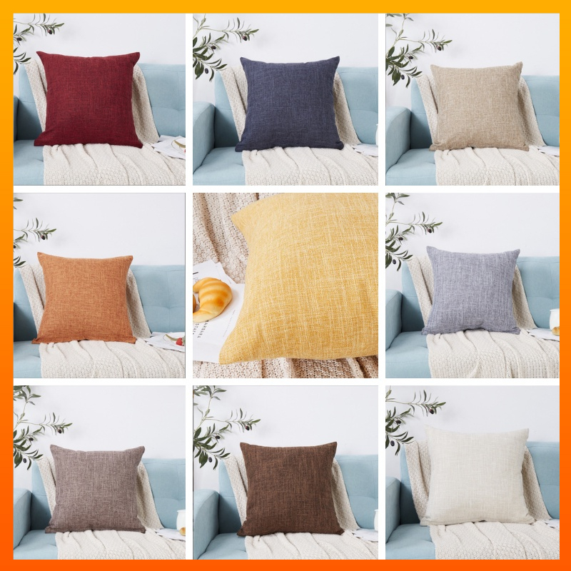 Gối tựa lưng sofa, gối vuông văn phòng, gối trơn 45x45cm