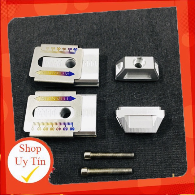 BÁT TĂNG SÊN NHÔM CNC KẾT HỢP NẸP GẮP TITAN CHO XE WINNER,WINNER X,SONIC ( MÀU BẠC )