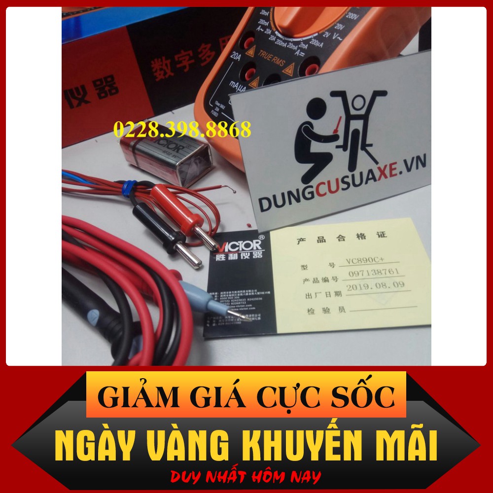 Đồng hồ vạn năng điện tử hiển thị số VICTOR VC890C +