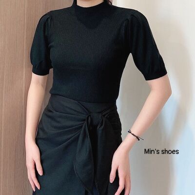 Min's Shoes - Áo Len Dệt Kim Tay Bồng Nữ ÁO 436