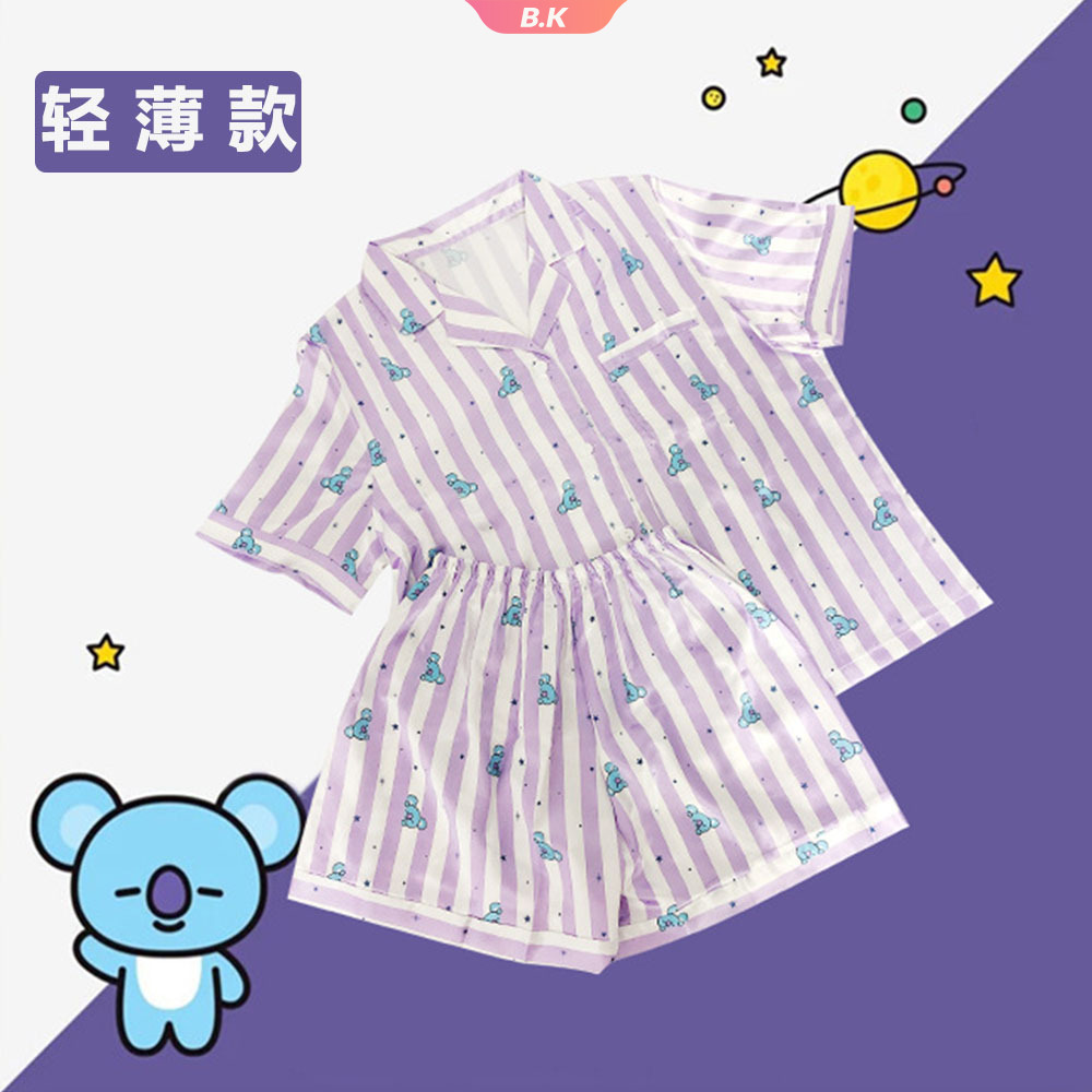 Áo Thun Tay Ngắn In Hình Bts Bt21 Dễ Thương