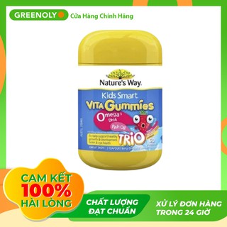 Nature's Way Kẹo Dẻo Chiết Xuất Dầu Cá Bổ Sung Omega 3 & DHA Cho Bé 60 Viên