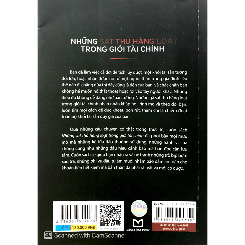 Sách Những Sát Thủ Hàng Loạt Trong Giới Tài Chính tặng bookmark