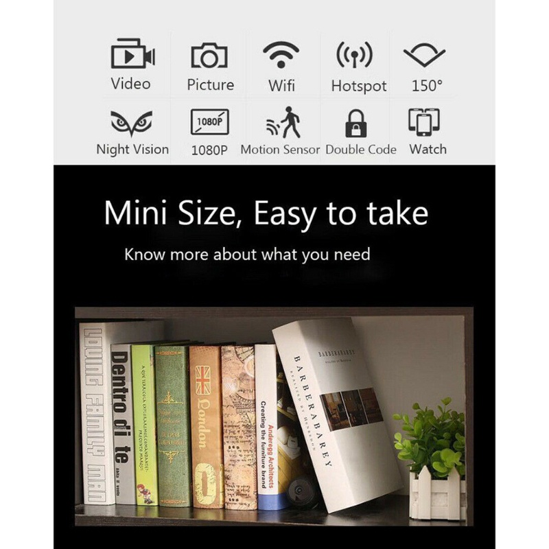 Camera An Ninh Kết Nối WiFi 1080P Độ Phân Giải Cao 350mah