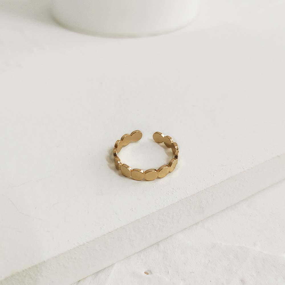 Nhẫn Hở Họa Tiết Hình Học Thời Trang Hàn Quốc Có Thể Điều Chỉnh