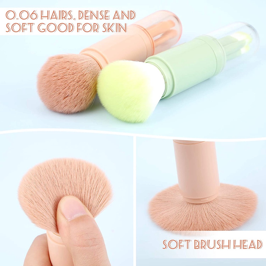 Bộ Cọ Trang Điểm 4 Trong 1 Chuyên Nghiệp / Bộ Cọ Trang Điểm / Kem Nền / Phấn Phủ / Che Khuyết Điểm / Kẻ Mắt / Phấn Mắt