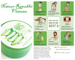 🌵🌵🌵 Gel lô hội (nha đam) 92% mát lạnh đã về!!