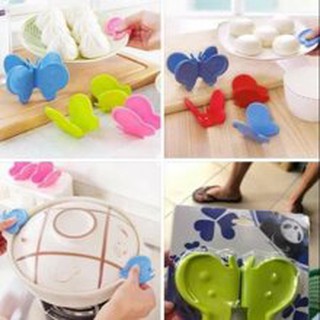 2 Miếng Nhắc Nồi Silicon Hình Bướm cakeshop hcm