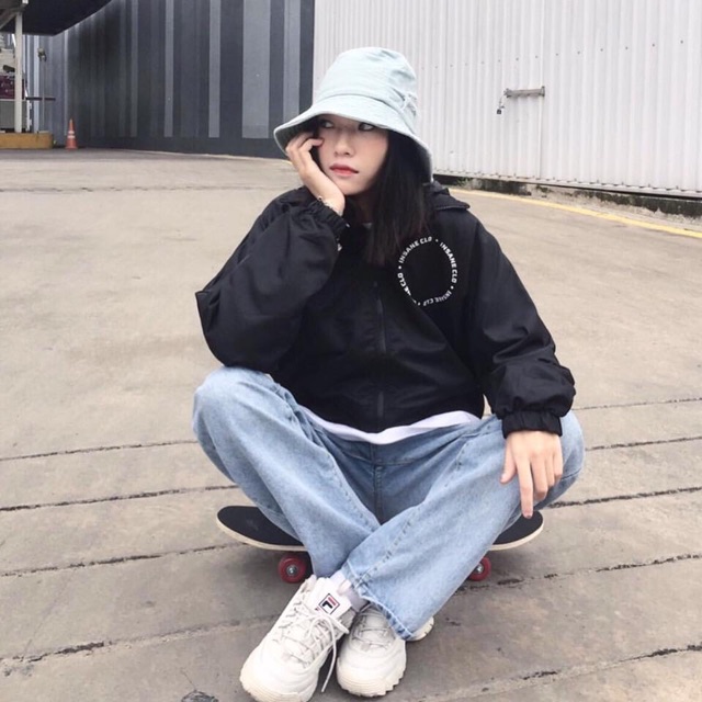 Áo khoác dù jacket nam nữ unisex in hình quả cầu FRAGILE có size lớn | BigBuy360 - bigbuy360.vn