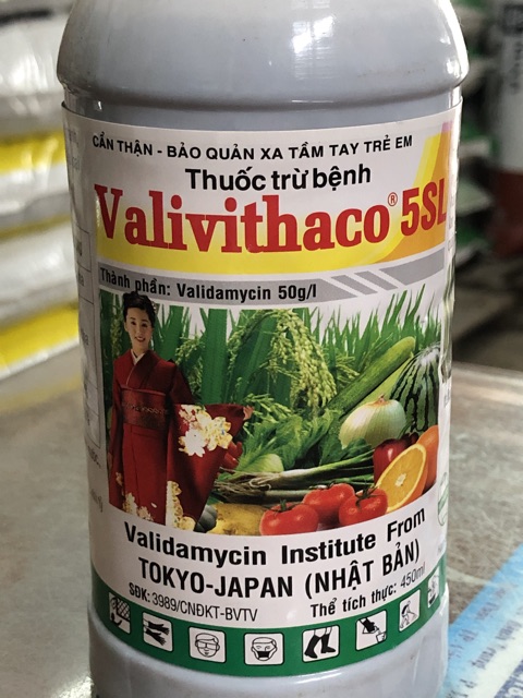 Thuốc trừ bệnh Valivithaco 5SL Đặc trị bệnh thán thư, nấm hồng, lỡ cổ rễ,...