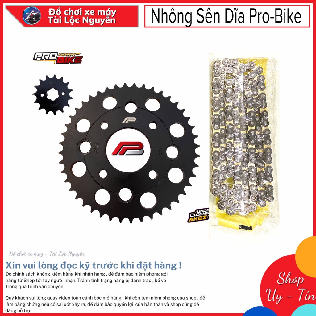 BỘ NHÔNG SÊN DĨA PRO BIKE CHO EX150 VÀ HONDA WINNER/WINNER X