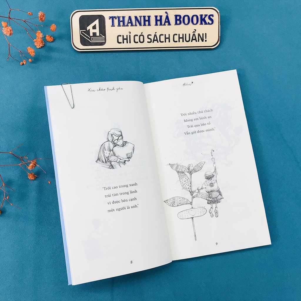 Sách - Xin Chào Tình Yêu (Kèm Bookmark) - Những cảm xúc về tình yêu - Hiên - Thanh Hà Books HCM