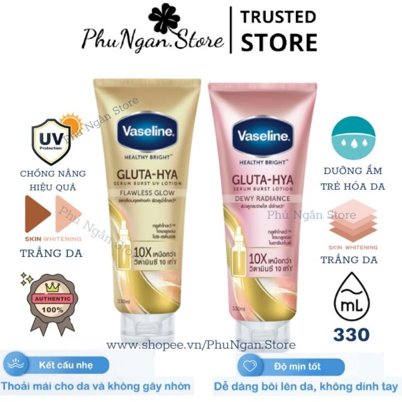 [320ml]SỮA DƯỠNG THỂ VASELINE 10x/50x PERFECT SERUM