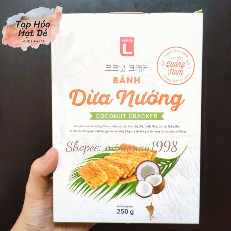 Bánh dừa nướng gói 180g Choice L