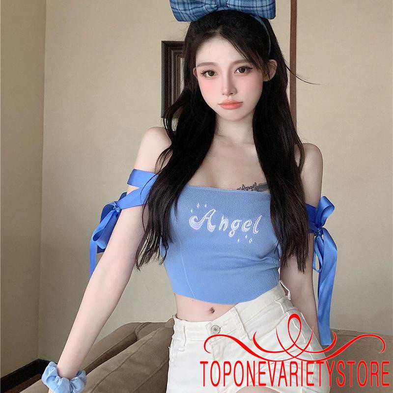 Áo hai dây Dệt Kim Thêu Chữ Thời Trang Cho Nữ | BigBuy360 - bigbuy360.vn