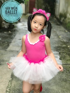 Váy múa ballet xếp bèo eo (có sỉ từ 5c)