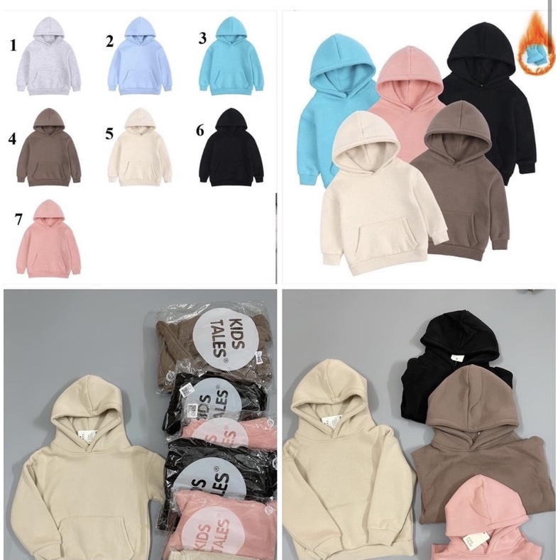 ÁO NỈ BÔNG MŨ HOODIE TRƠN
