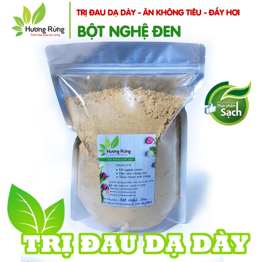 BỘT NGHỆ ĐEN 1kg - loại ngon - tốt cho người đau dạ dày - ĐẶC SẢN HƯƠNG RỪNG