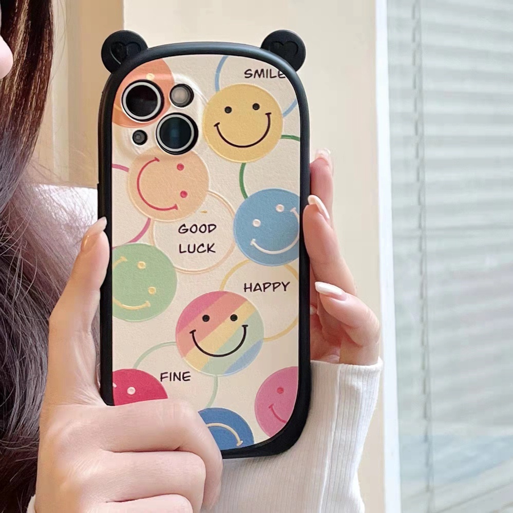 Ốp Điện Thoại In Hình Mặt Cười Nhiều Màu Sắc Cho iphone 7plus X XS XR XS max 11cartoon11 pro max 12 12 pro 12 pro max