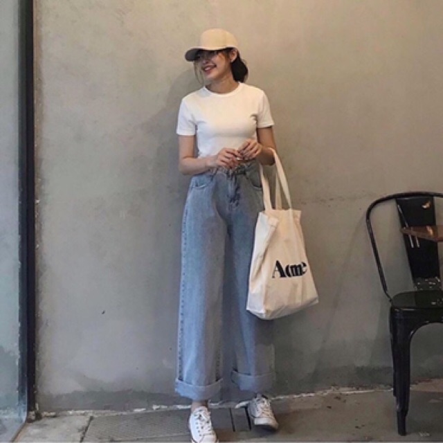 [Mã FAMARAL2 giảm 10K đơn 50K] [Co size đại] Quần jean ống rộng mã 3.902, hình thật ảnh sàn tự chụp
