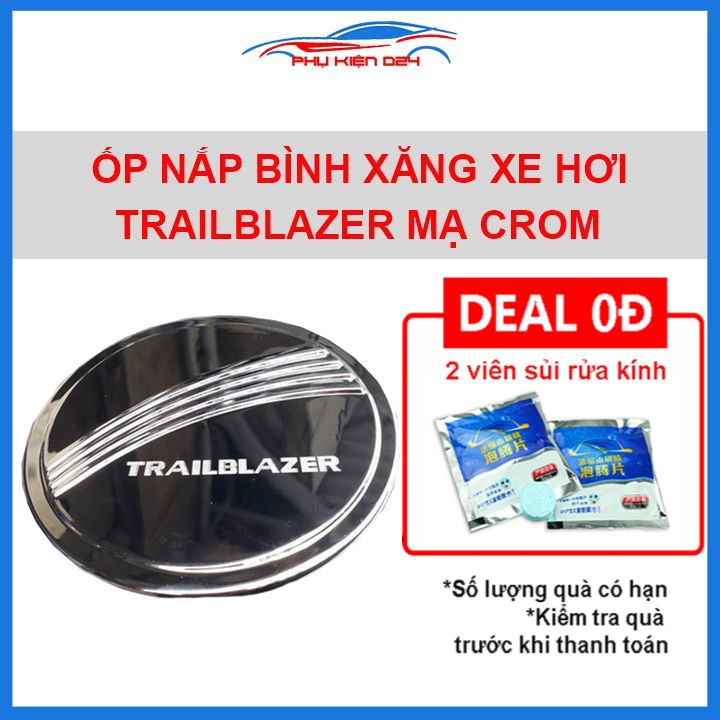 Ốp nắp bình xăng Trailblazer mạ crom chống trầy trang trí ô tô