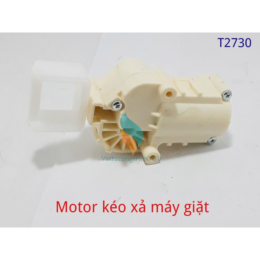 Motor kéo xả máy giặt trắng DC12V