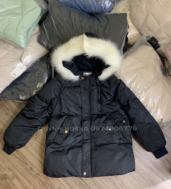 Áo khoác phao trần bông, mũ lông đại hàn phong cách Hàn Quốc kiểu dáng mới 2021 | BigBuy360 - bigbuy360.vn