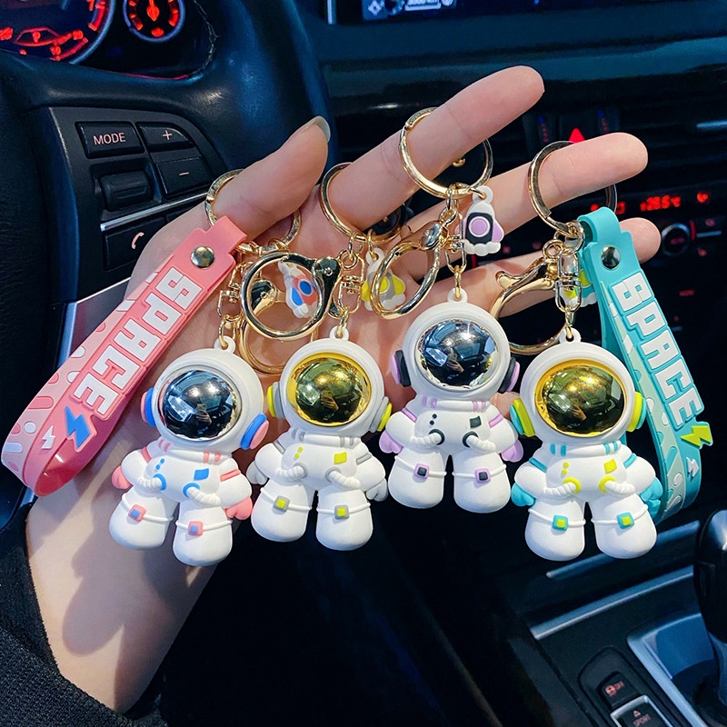 Móc Khóa Hình Phi Hành Gia Hoạt Hình Đáng Yêu Gắn Túi Xách, Balo