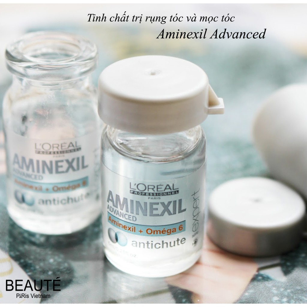 [Tách hộp bán lẻ] Tinh chất giúp giảm rụng tóc hiệu quả Aminexil Advanced Omega 6 Loreal 6ml