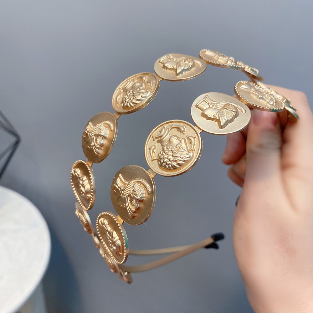 Băng Đô Cài Tóc Bằng Hợp Kim Đính Đá Đơn Giản Thời Trang Hàn Quốc Cho Nữ