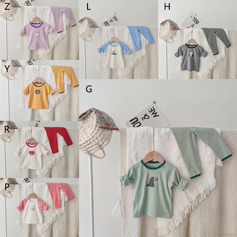 Bộ đồ ngủ lưng cao họa tiết hoạt hình dễ thương cho bé