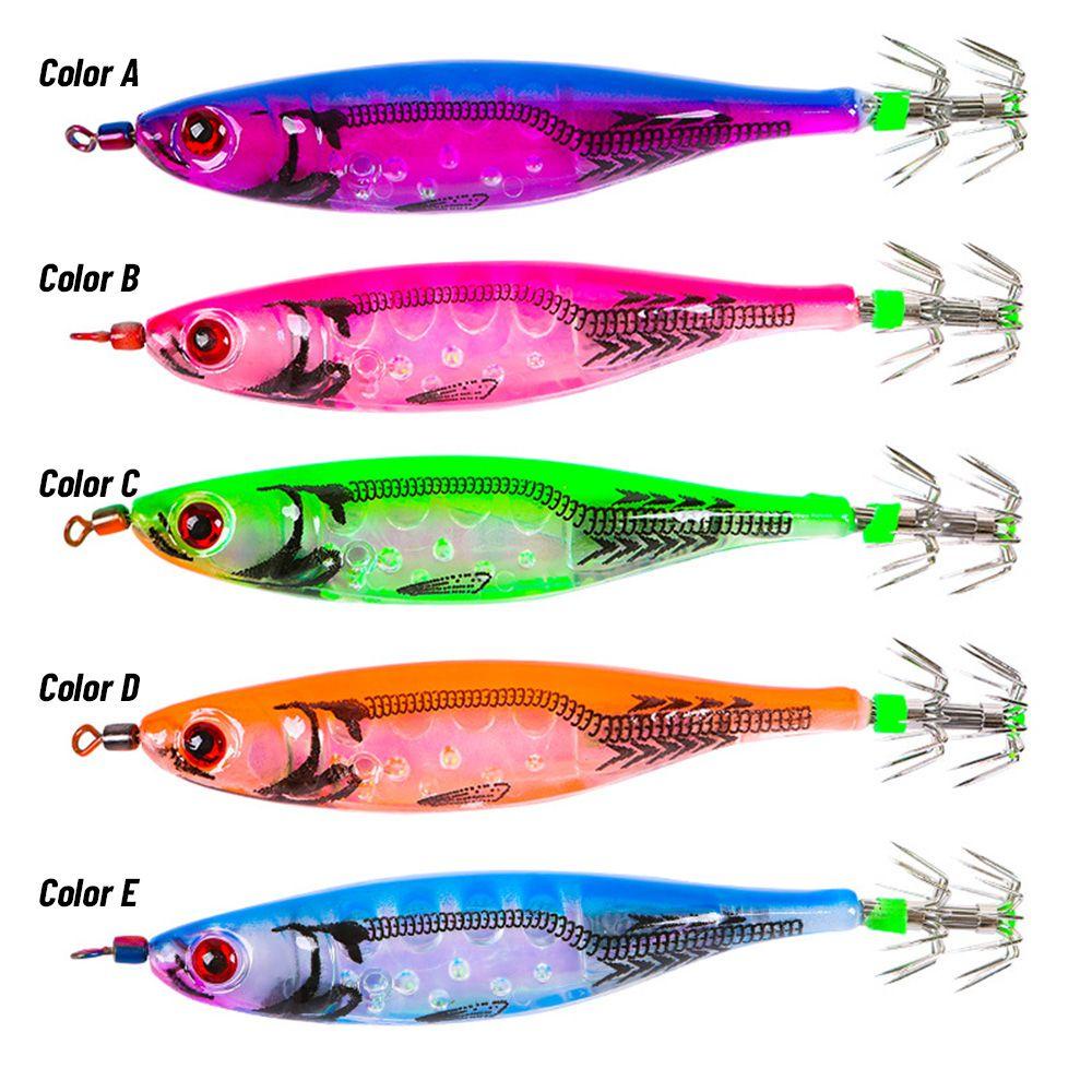 SHOUKEY Mồi Câu Cá Giả Hình Tôm Bằng Gỗ Phát Sáng Sống Động Mới