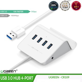 Bộ chia USB 3.0 4 cổng có hỗ trợ nguồn phụ chính hãng Ugreen 20279
