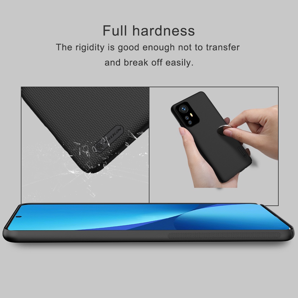 Ốp điện thoại NILLKIN PC cứng nhám chống sốc chống bám dấu vân tay thích hợp cho Xiaomi 12/ 12X/ 12S