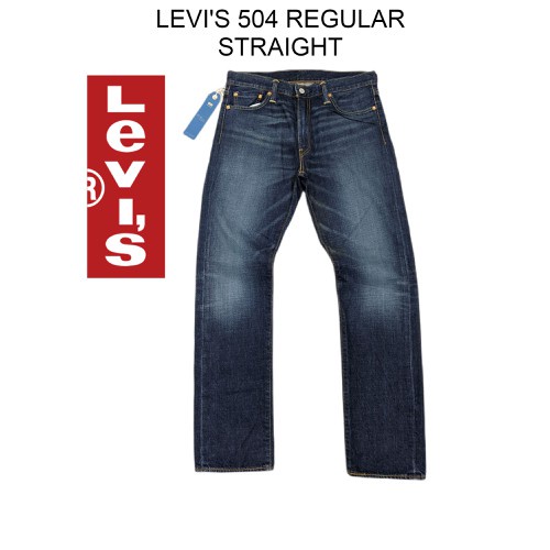 Quần jeans nam levi's 504 Straight W33L34 Hàng Hiệu