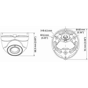 CAMER DOME HD-TVI HIKVISION  3MP GÓC RỘNG MẪU MÃ ĐẸP CHẮC CHẮN
