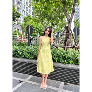 Đầm Cổ Yếm Gân Nổi - EDINI - D1463