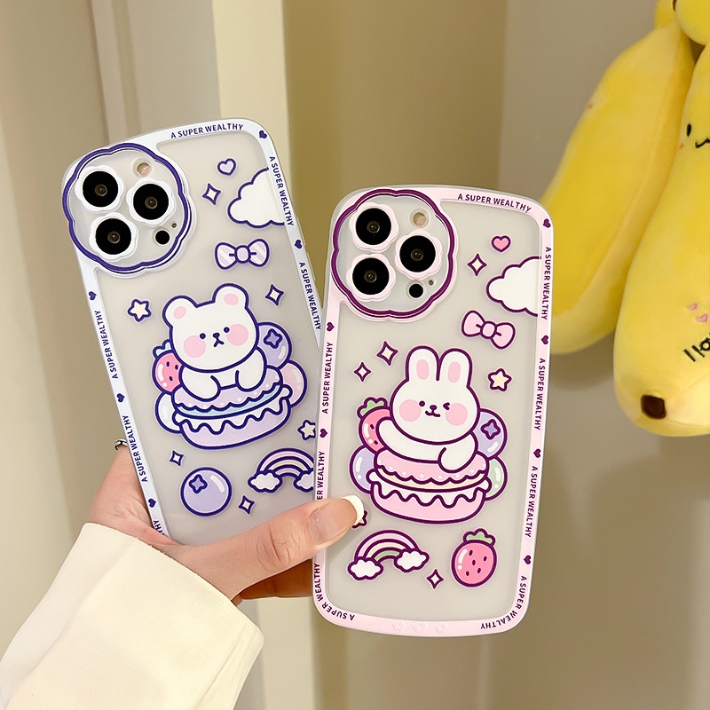 Ốp Điện Thoại Họa Tiết Hoa Hoạt Hình Cho iphone 12 / 13Pro xr / xs 7 / 8plus