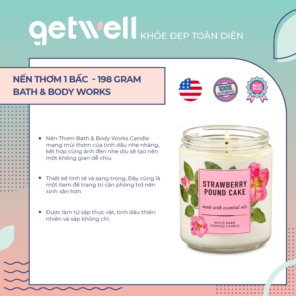 NẾN THƠM BATH AND BODY WORKS 198G