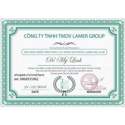 Gel nghệ giảm thâm Lamer Dr Lacir MẪU MỚI