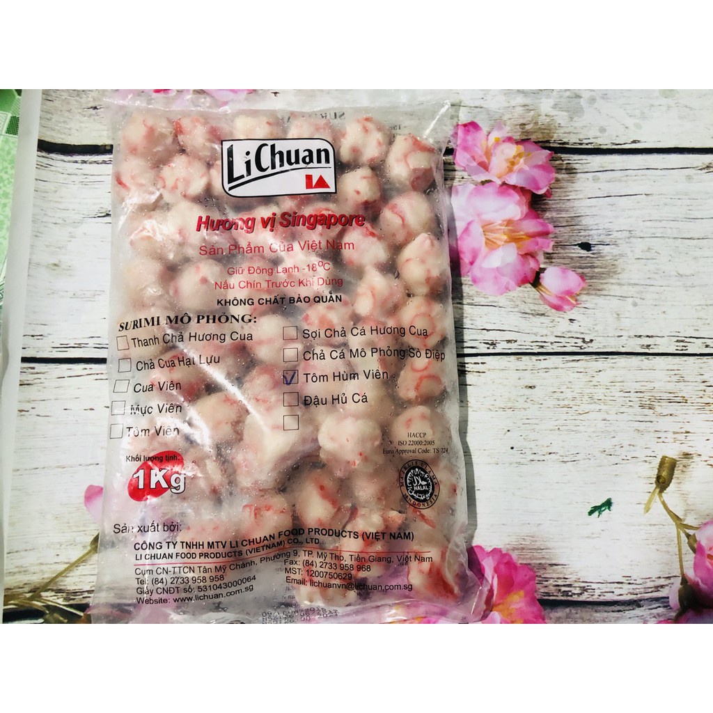 1Kg Cua viên Surimi LiChuan xiên que, thả lẩu,...