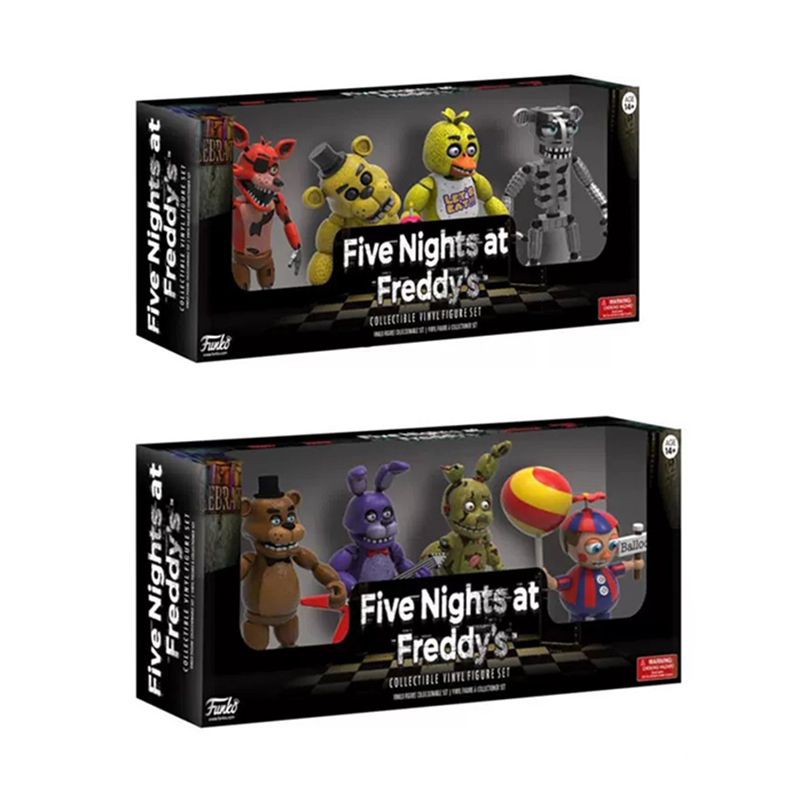 Set 4 Mô Hình Nhân Vật Game Five Nights At Freddy 's Pizza