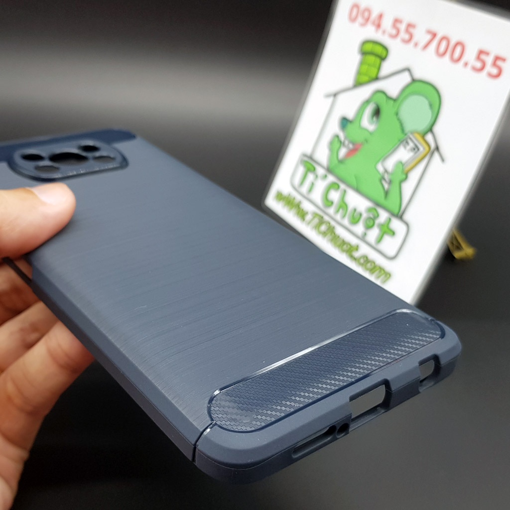 [Ảnh Thật] Ốp Lưng Xiaomi Poco X3/ X3 NFC/ X3 PRO Dẻo Carbon Phay Xước Chống Sốc