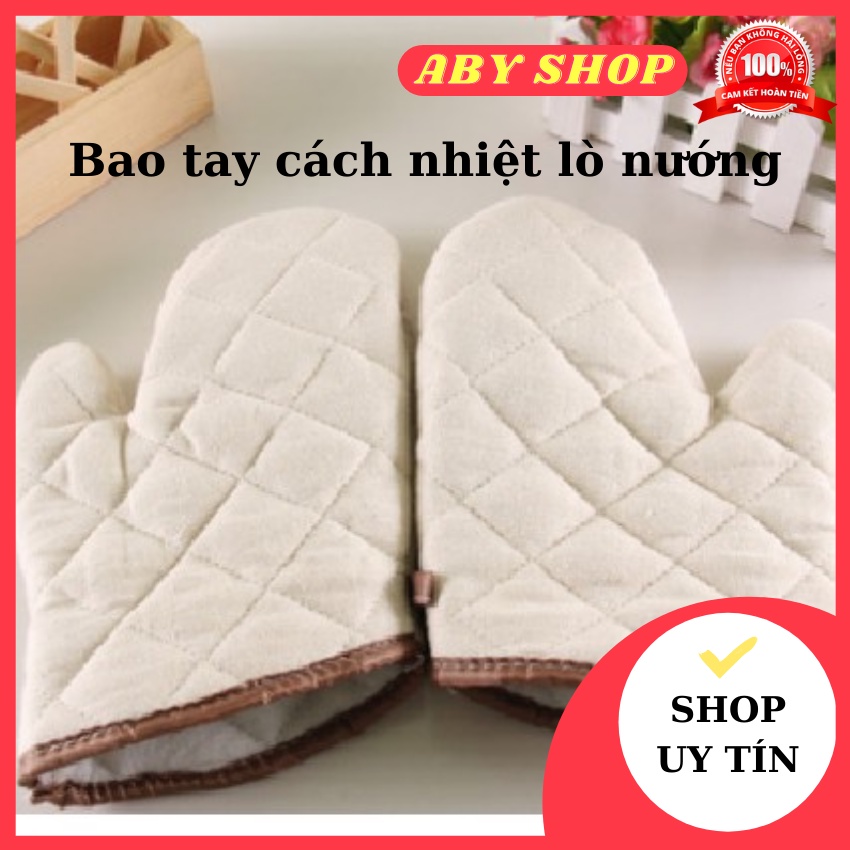 Bao tay vải chống nhiệt ⚡ HÀNG CAO CẤP ⚡1 cái  bao tay chống nhiệt lò nướng bền bỉ chịu được nhiệt độ với áp xuất cao