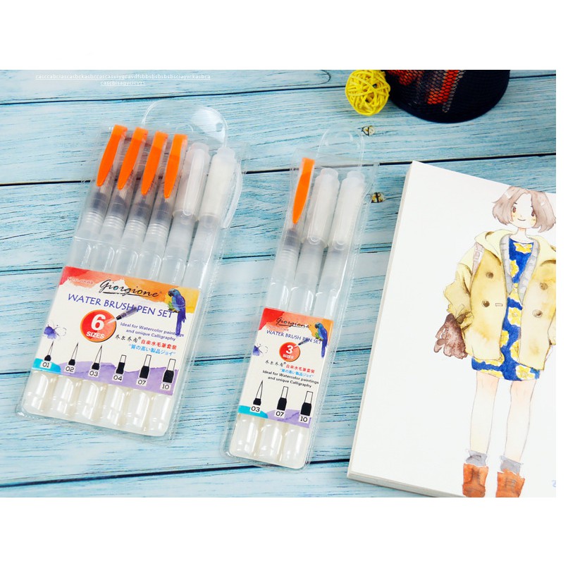 Bộ Bút Vẽ Màu Nước, Cọ Vẽ WaterBrush - Set 6 Cây