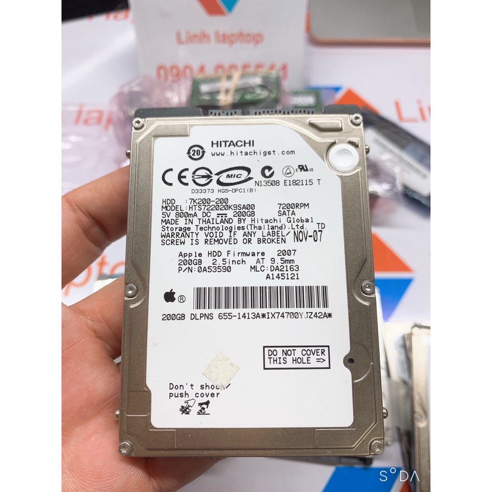 Ổ cứng laptop - 2.5 inch 1Tb - 500G -  320GB - 250G - 200G - hàng tháo máy