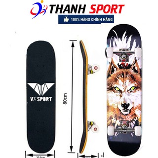 [HÀNG ĐẸP] Ván Trượt Skateboard Thể Thao Chất Liệu Gỗ Phong Ép Cao Cấp 7 Lớp Mặt Nhám