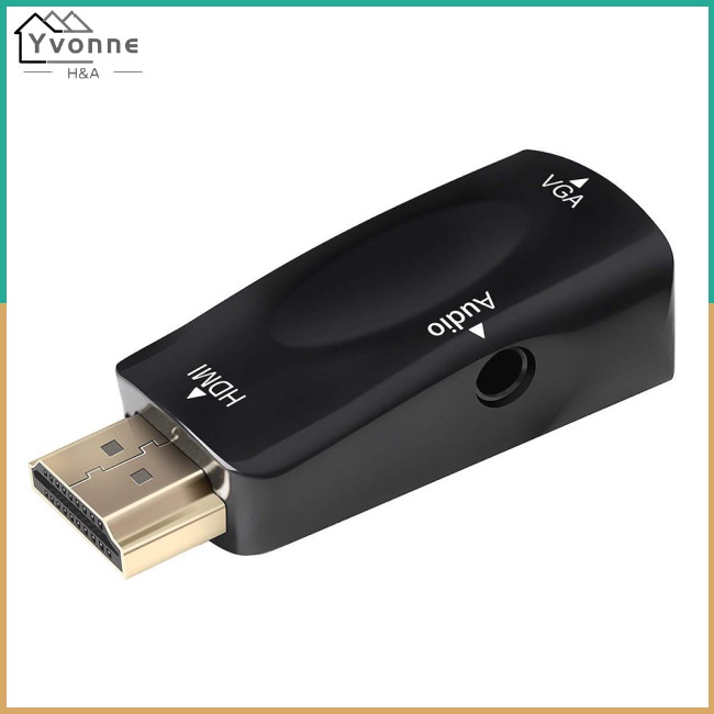 Đầu chuyển đổi HDMI 1080P sang VGA jack âm thanh 3.5mm full HD cho máy tính